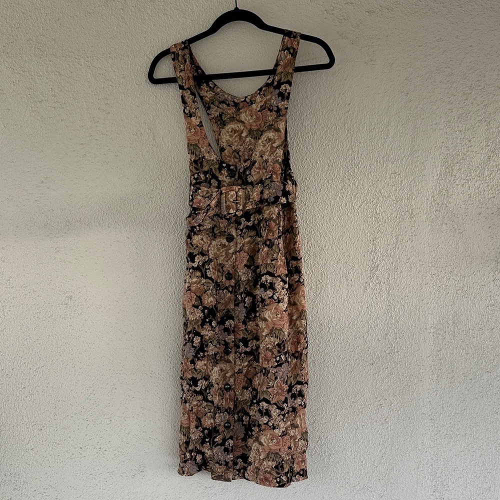 Vintage Floral Sleeveless Dress